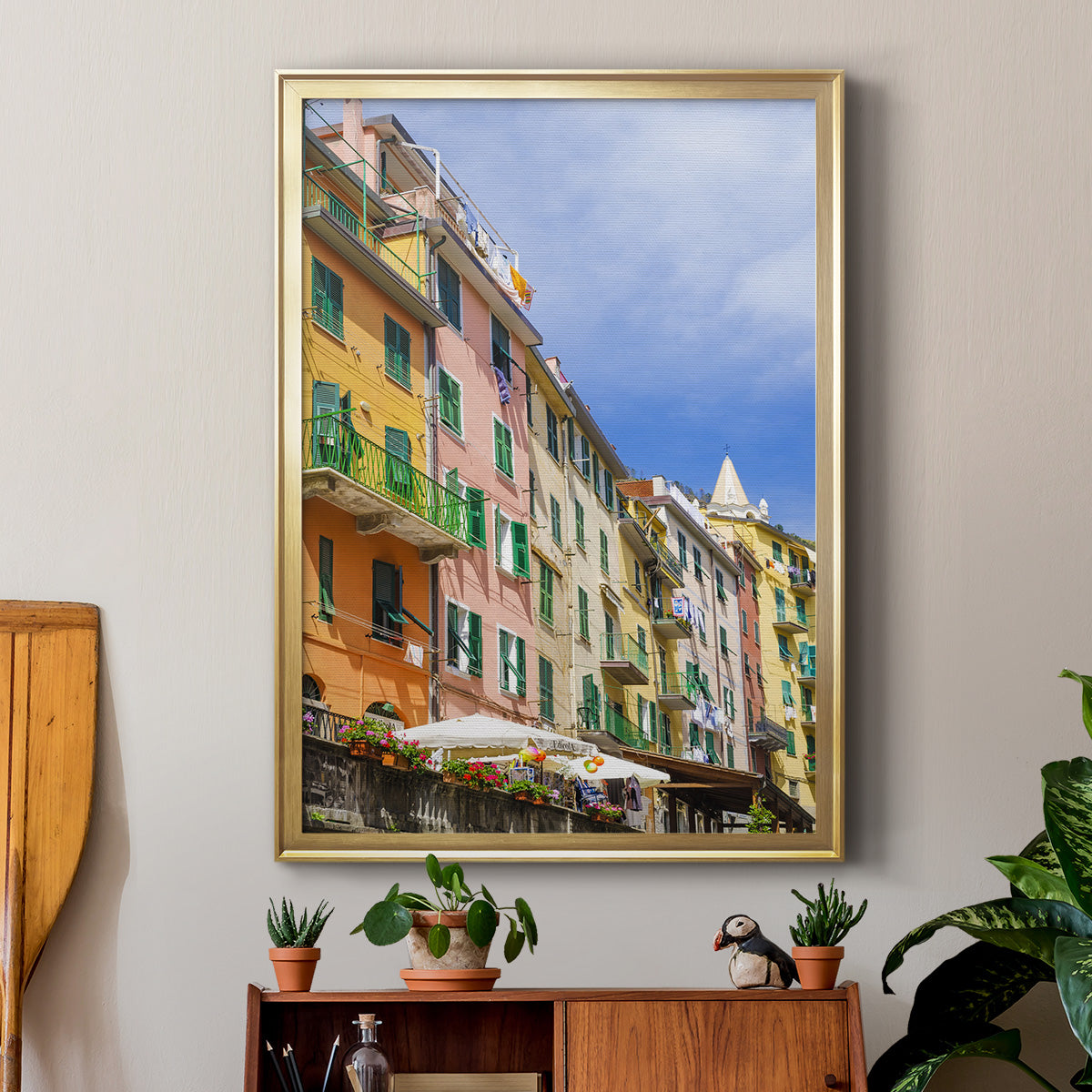 Cinque Terre - Modern Framed Canvas Print