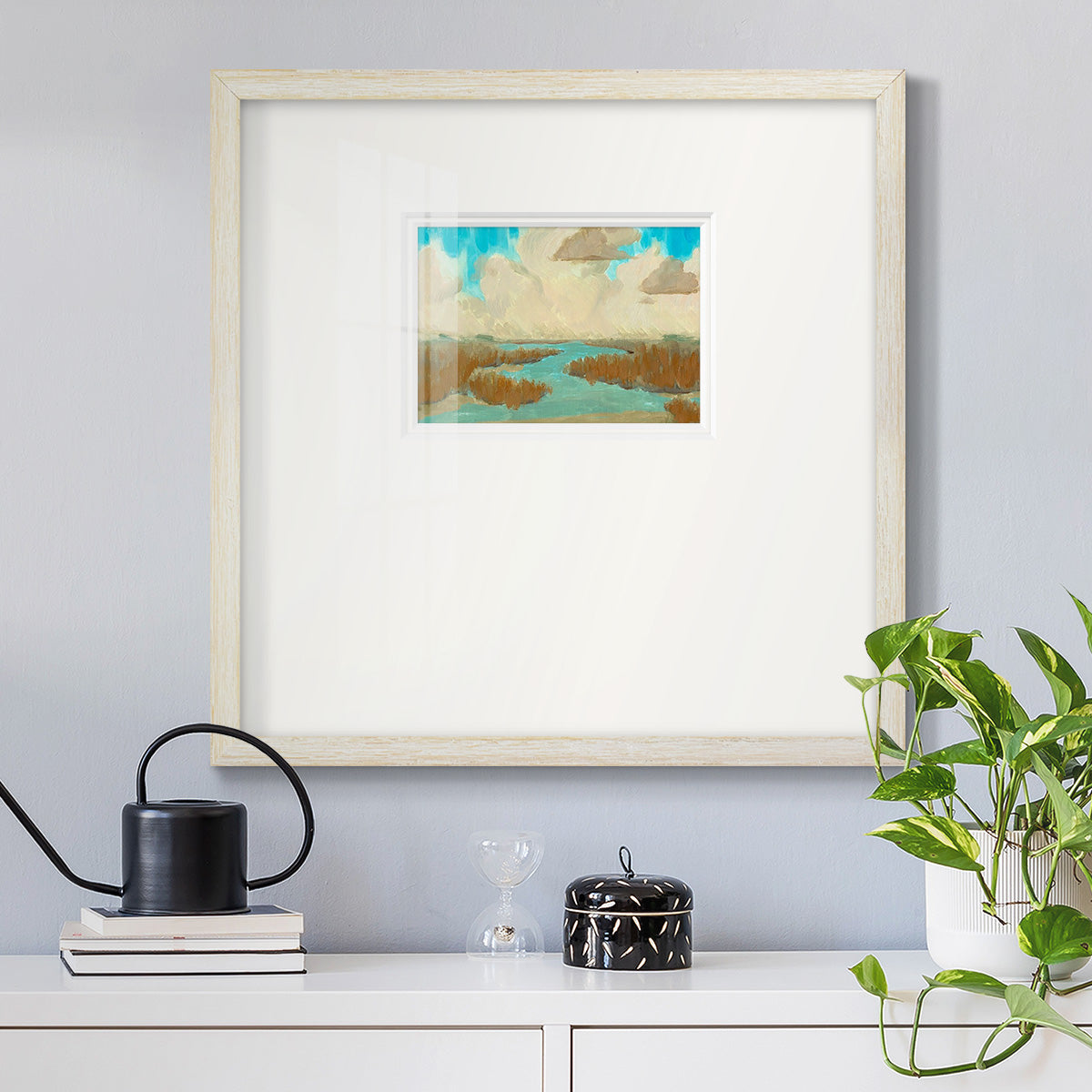 Fripp Island Water I Premium Framed Print Double Matboard