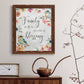 Spring Bird Blessing - Barnwood Framed Canvas Print