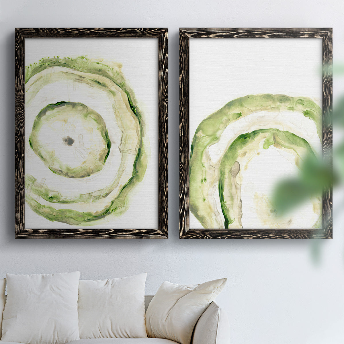 Lichen Halo III - Premium Framed Canvas 2 Piece Set - Ready to Hang