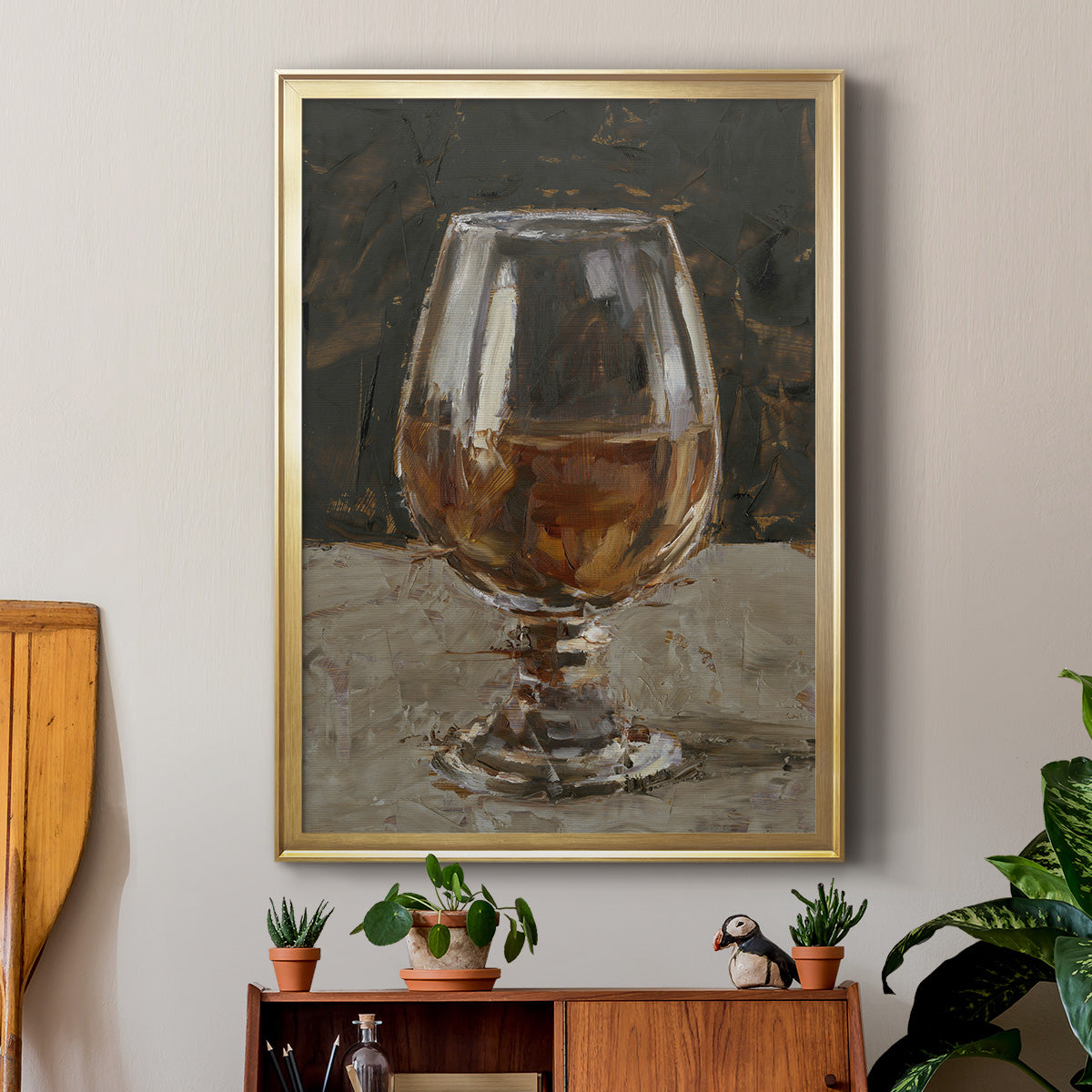 The Hard Stuff III - Modern Framed Canvas Print