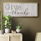 Give Thanks - Floater Framed Canvas Print