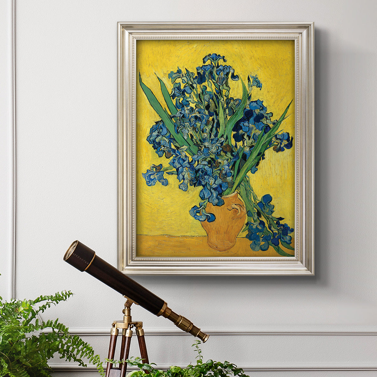 Irises, 1890 - Ornate Framed Canvas Print