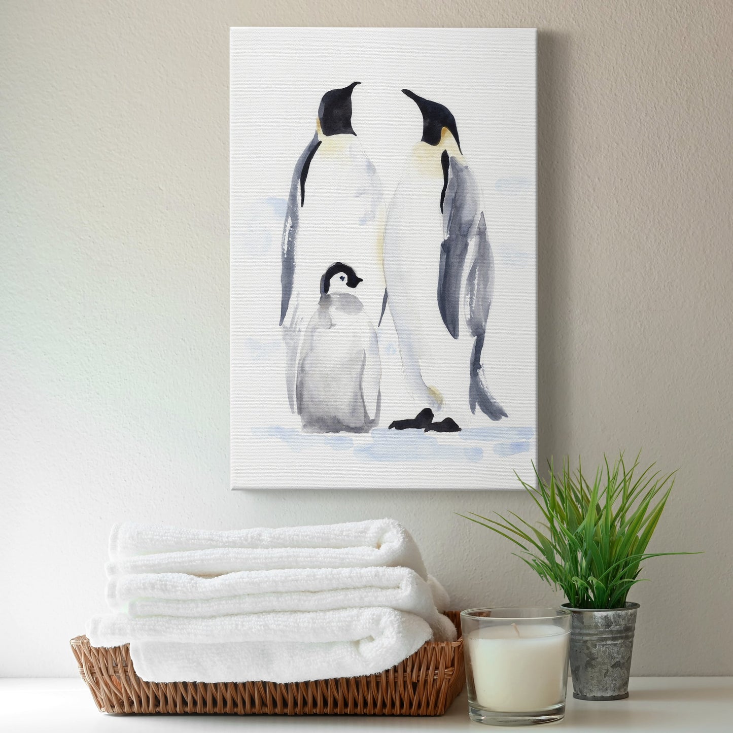 Emperor Penguins II Premium Gallery Wrapped Canvas - Ready to Hang