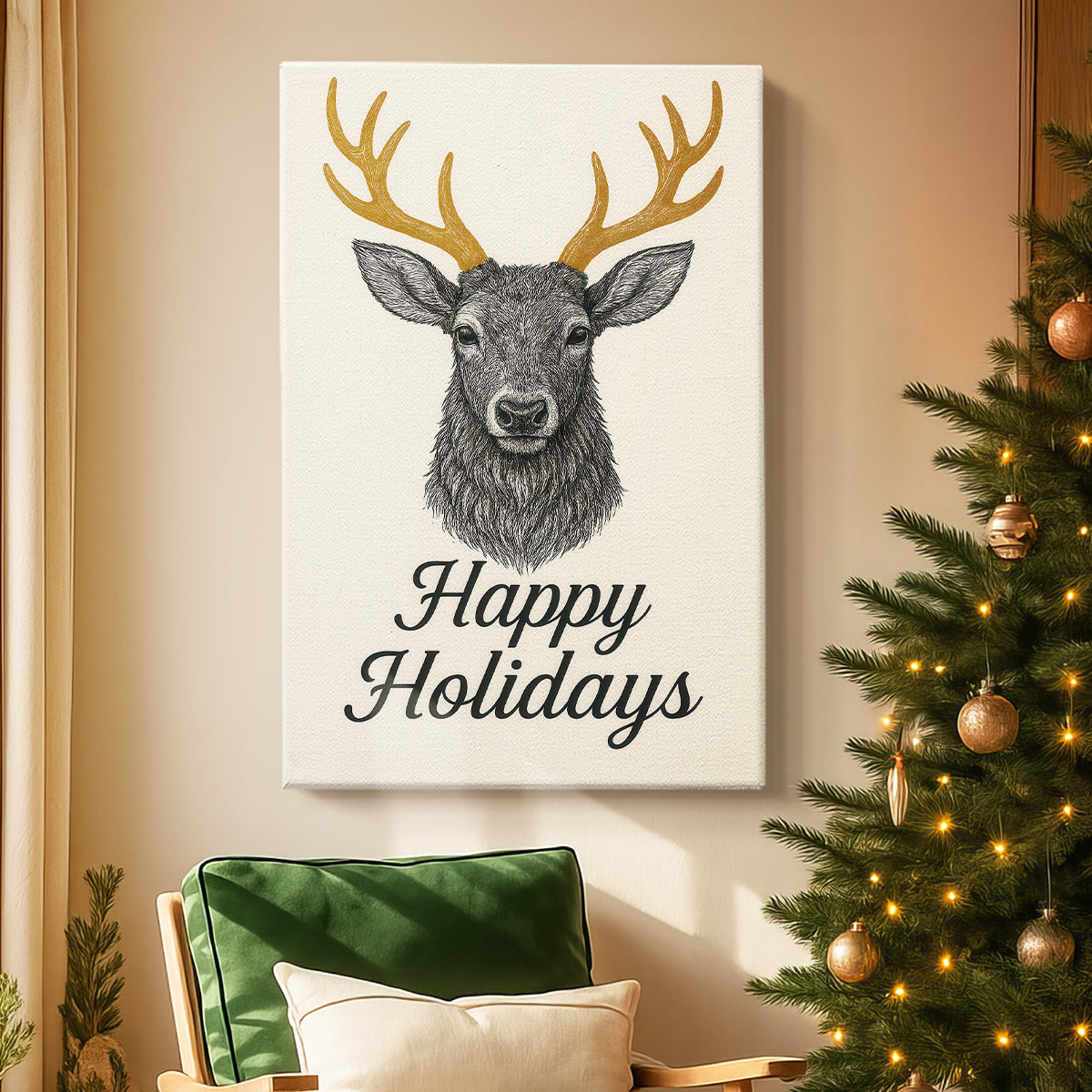 Dusk of Gilded Star - Canvas Art Print