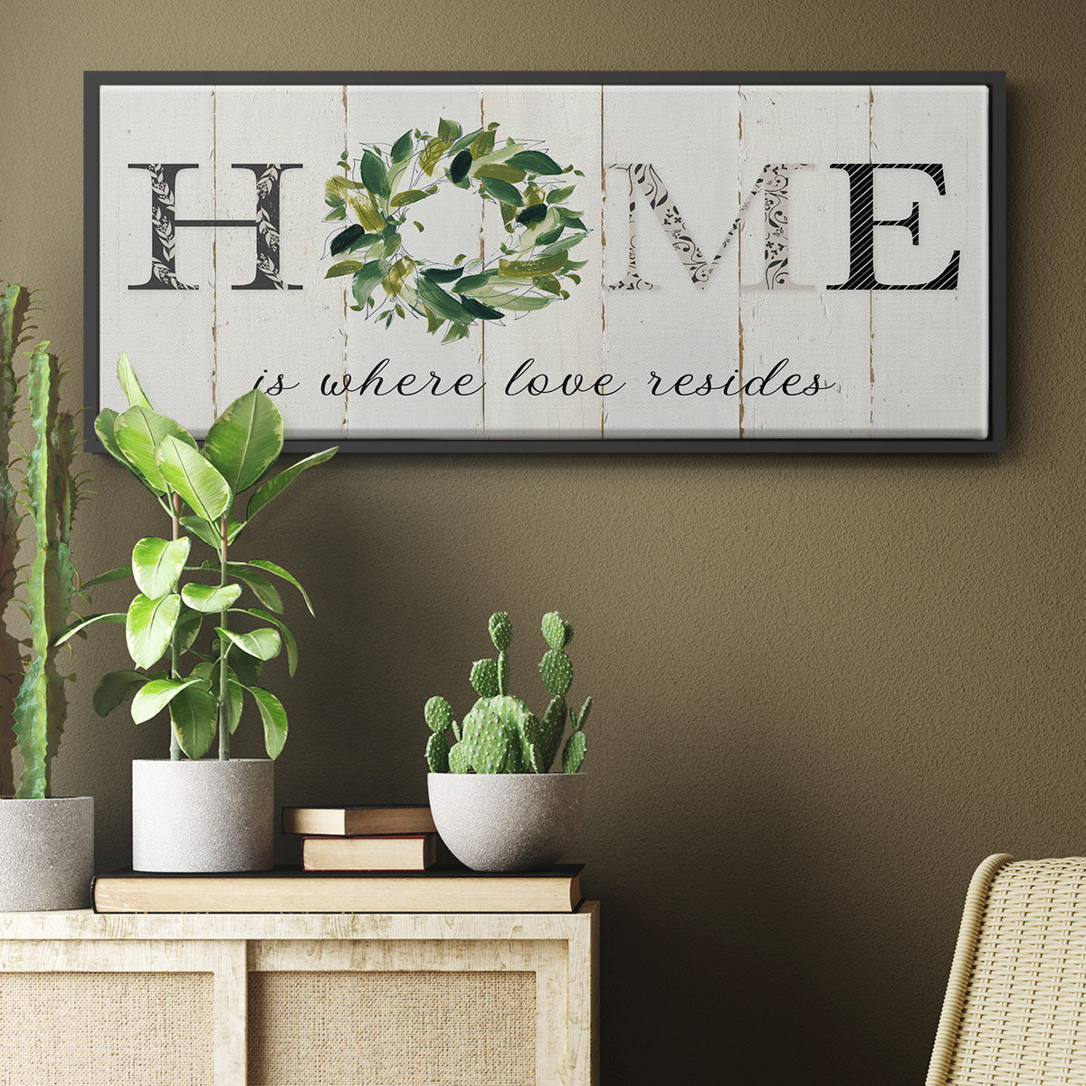 Love Resides - Floater Framed Canvas Print