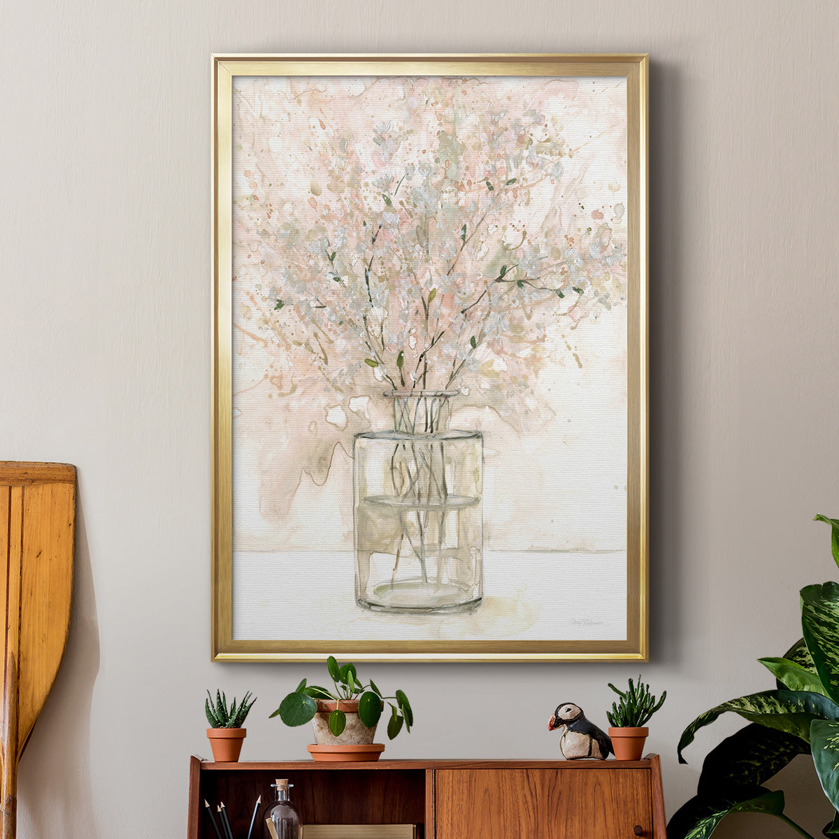 Delicate Arrangement I - Modern Framed Canvas Print