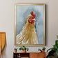 Chicken Portrait II - Modern Framed Canvas Print