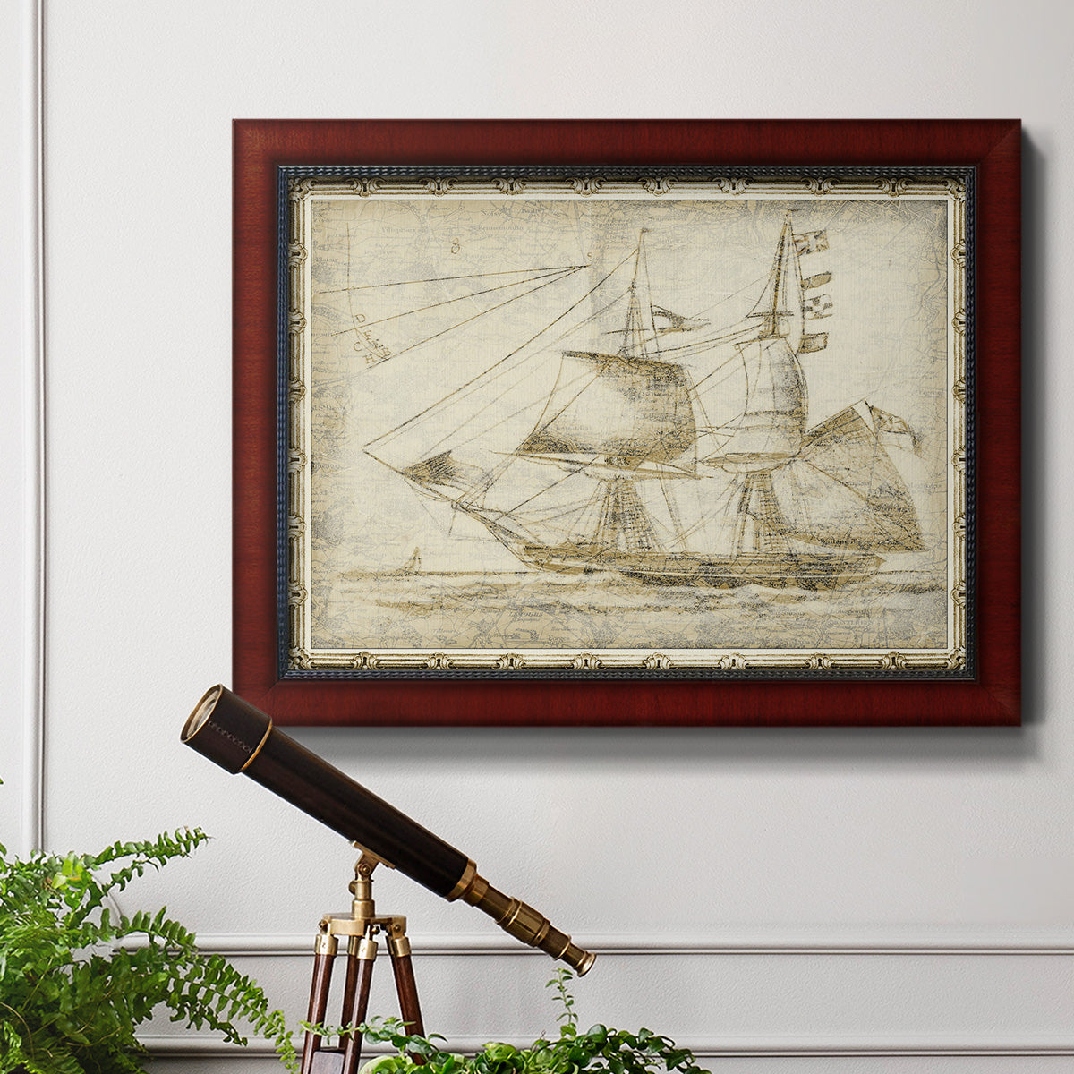 Ghost Ship II Premium Framed Canvas- Ready to Hang