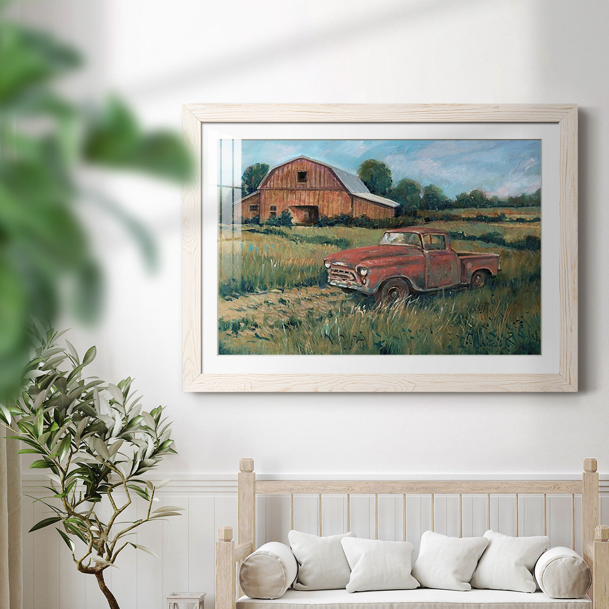 Rusting Away I - Barnwood Framed Art Print