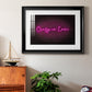 Neon Love II - Modern Framed Art Print