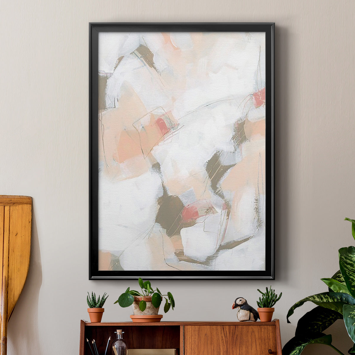 Sand Story II - Modern Framed Canvas Print