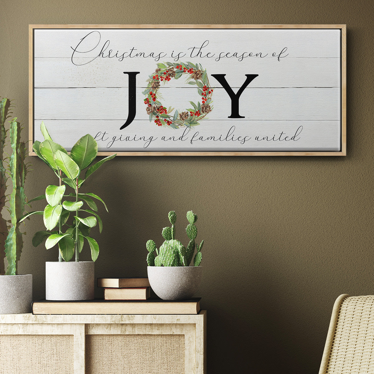 Season of Joy - Floater Framed Canvas Print