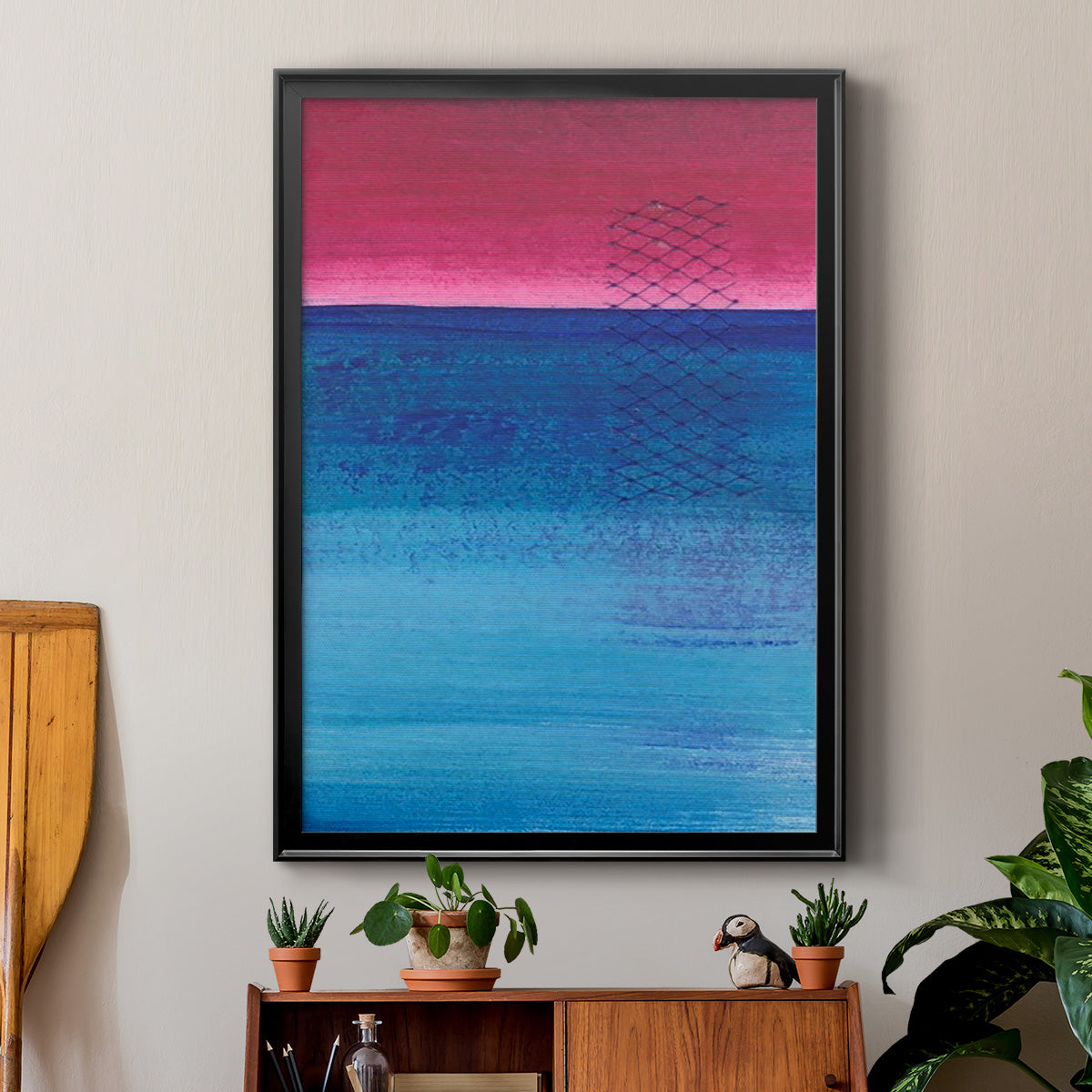 Gently Oppose I - Modern Framed Canvas Print