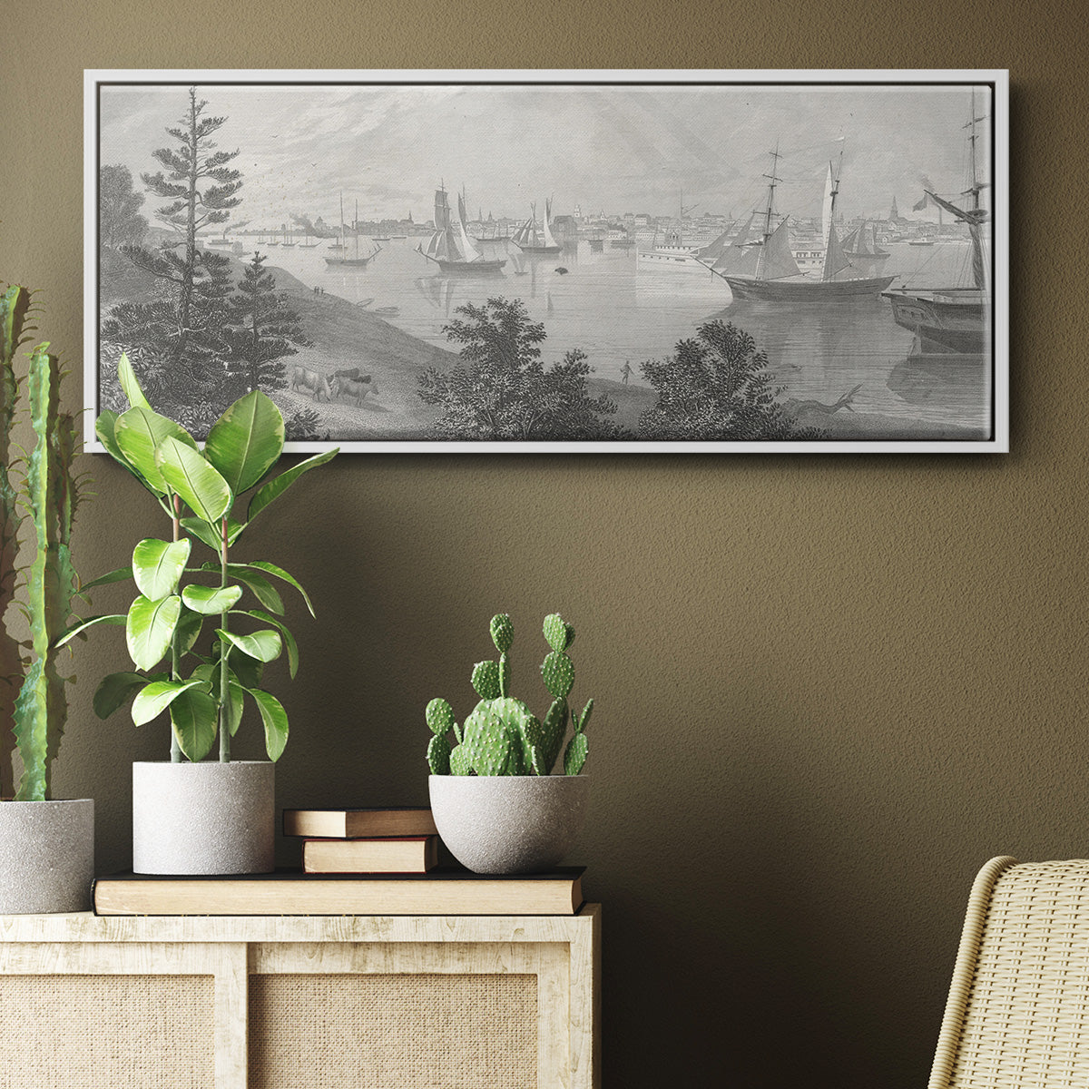 City of Detroit - Floater Framed Canvas Print