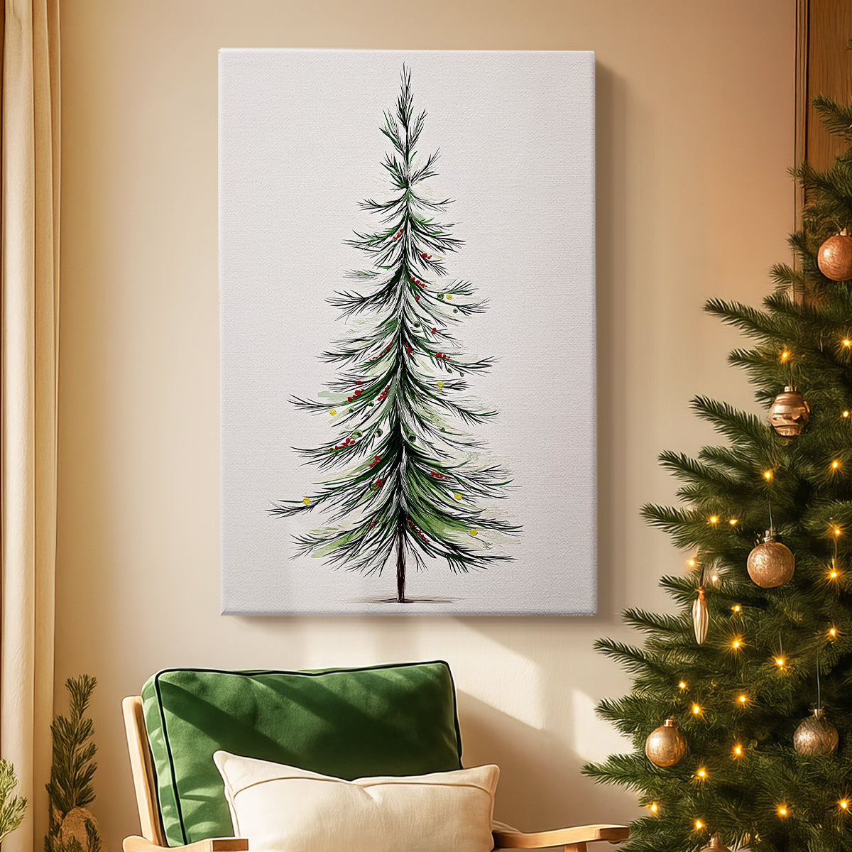 Silver Snow Blessing - Canvas Art Print
