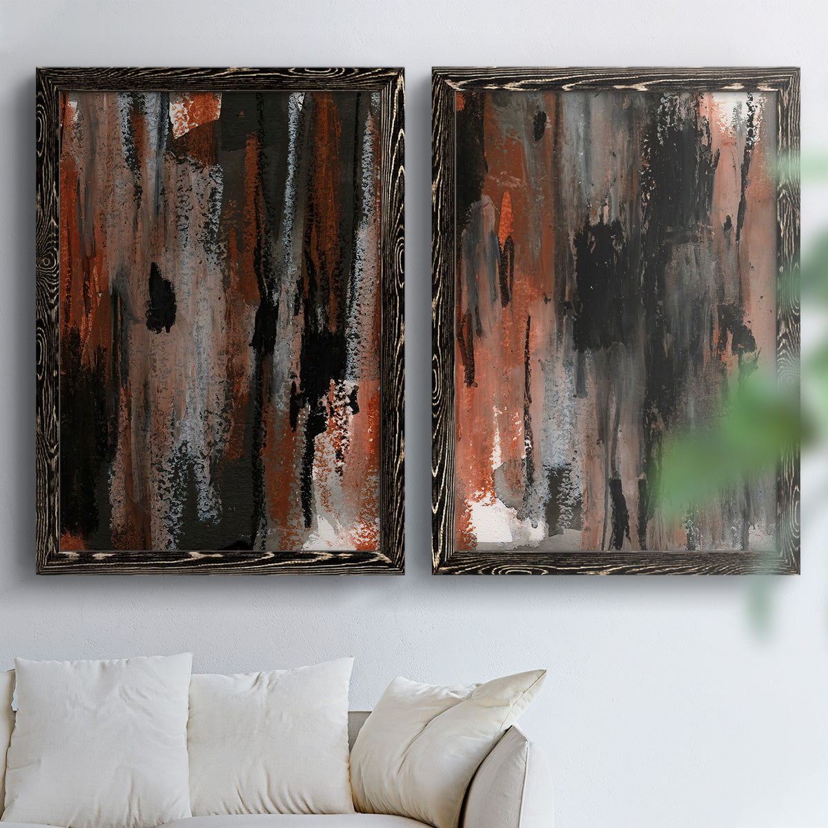 Loft Pastel VII - Premium Framed Canvas 2 Piece Set - Ready to Hang