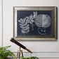 Foliage on Navy I Premium Framed Canvas- Ready to Hang