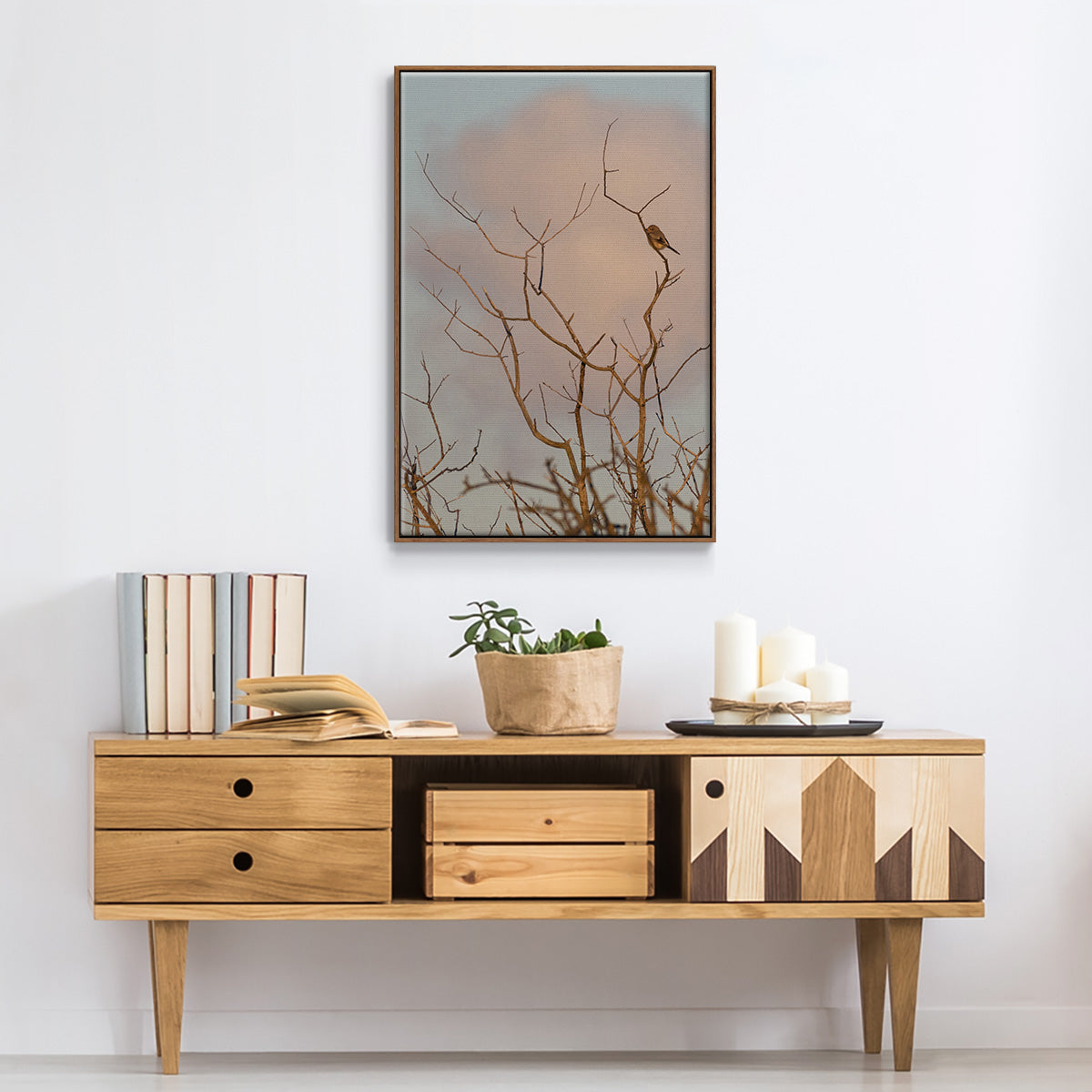 At Dawn - Floater Framed Canvas Print