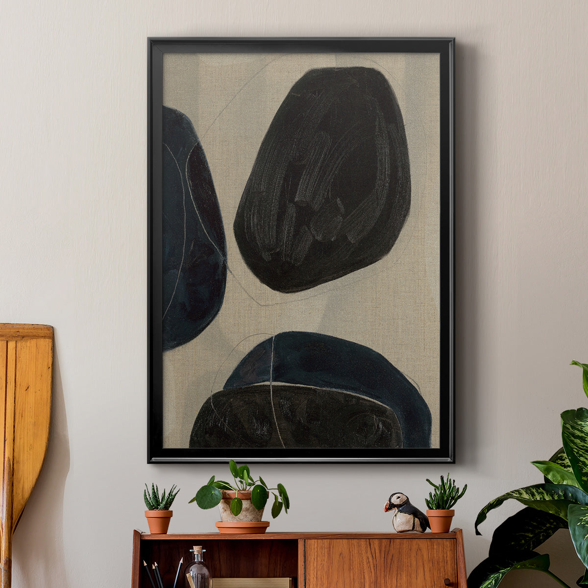 Gravity II - Modern Framed Canvas Print