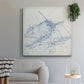 Airplane Mechanical Sketch I - Canvas Art Print