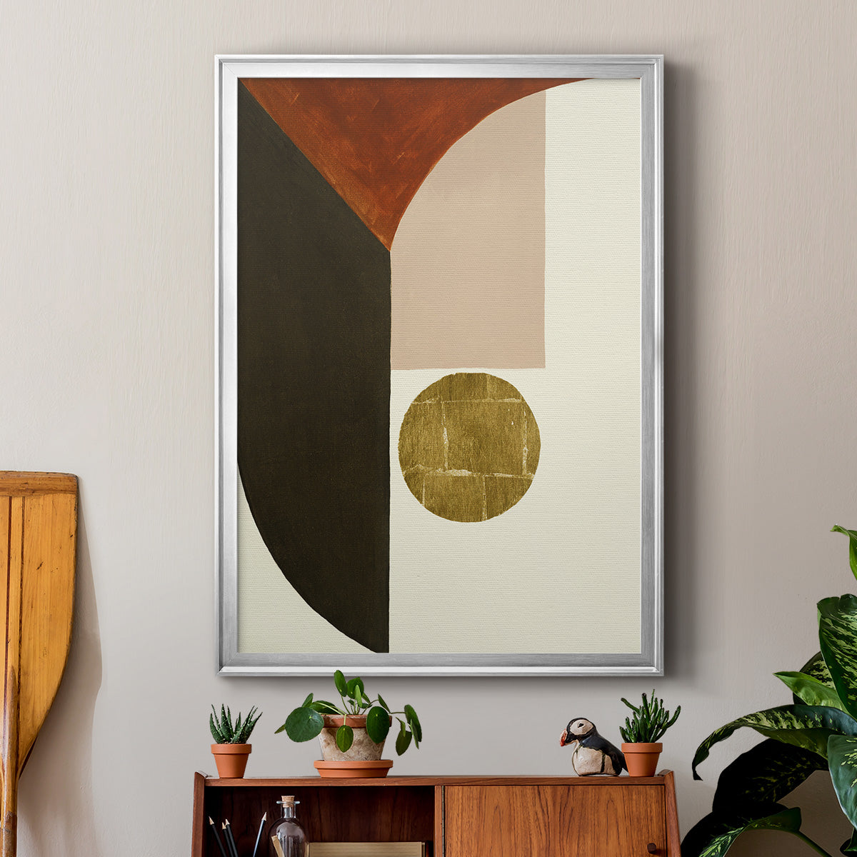 High Notes II - Modern Framed Canvas Print