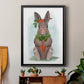 Rabbit Carrot Hug - Modern Framed Canvas Print