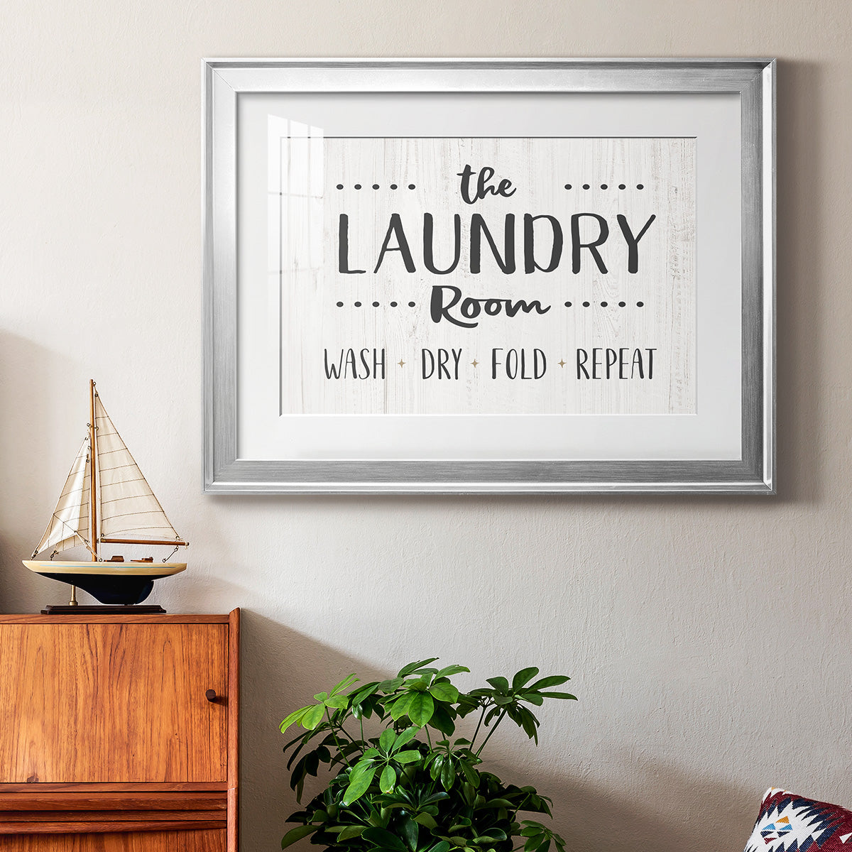 The Laundry Room - Modern Framed Art Print