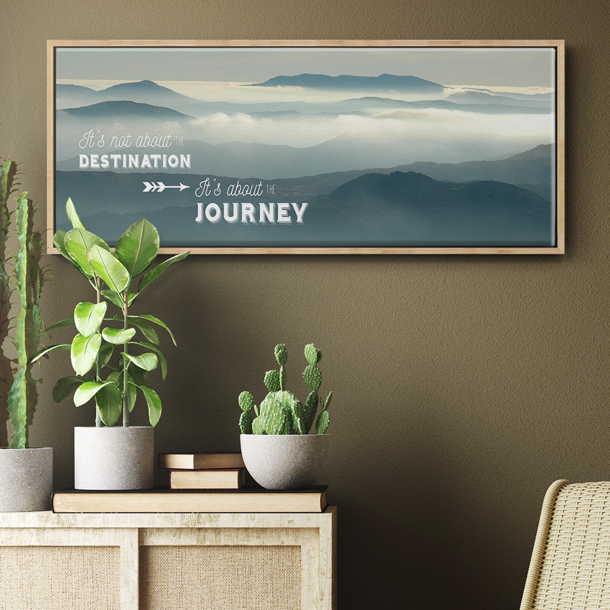 The Journey - Floater Framed Canvas Print