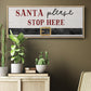 Santa Stop - Floater Framed Canvas Print