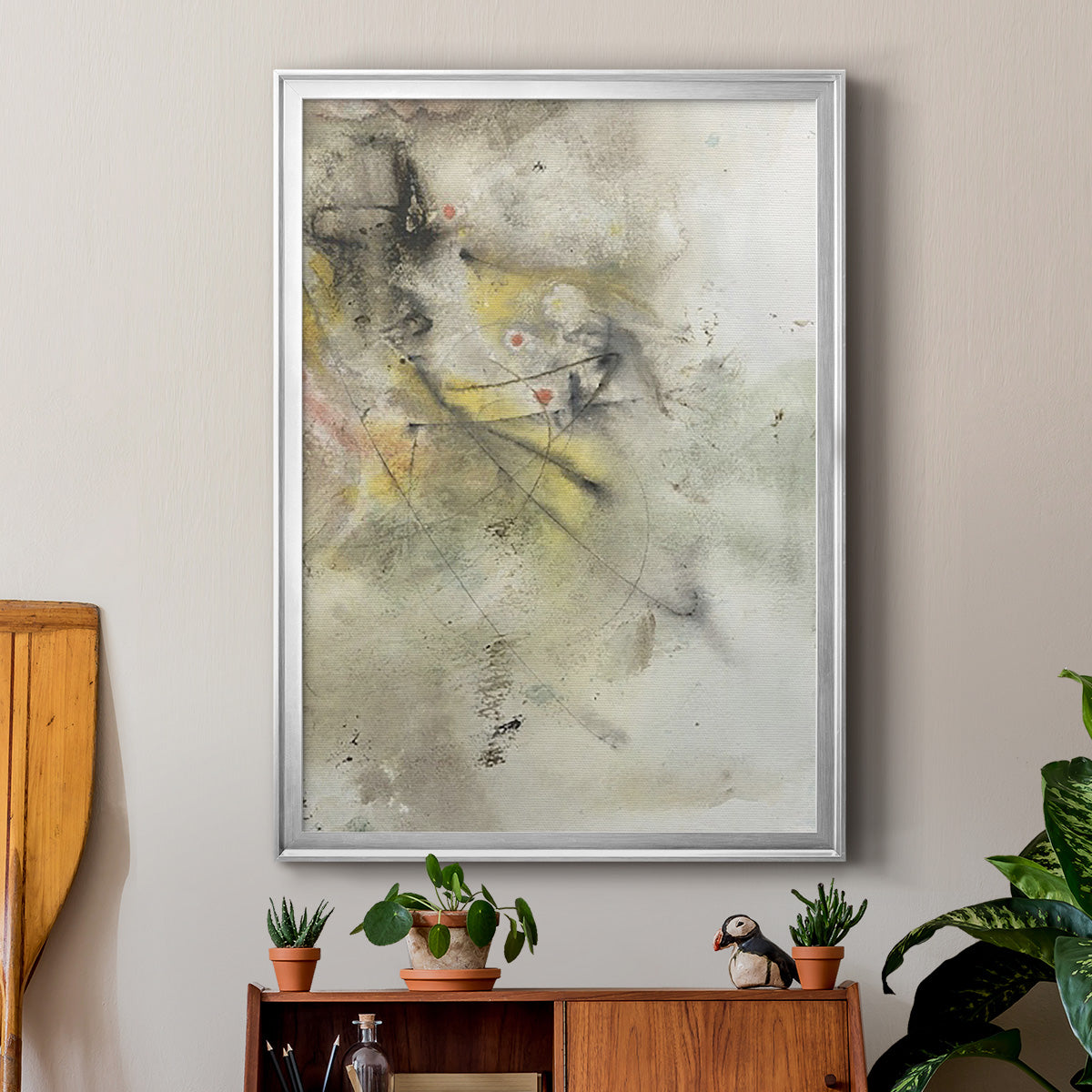 Soft Inspiration II - Modern Framed Canvas Print