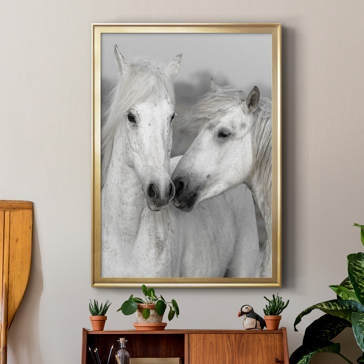 Affection I - Modern Framed Canvas Print