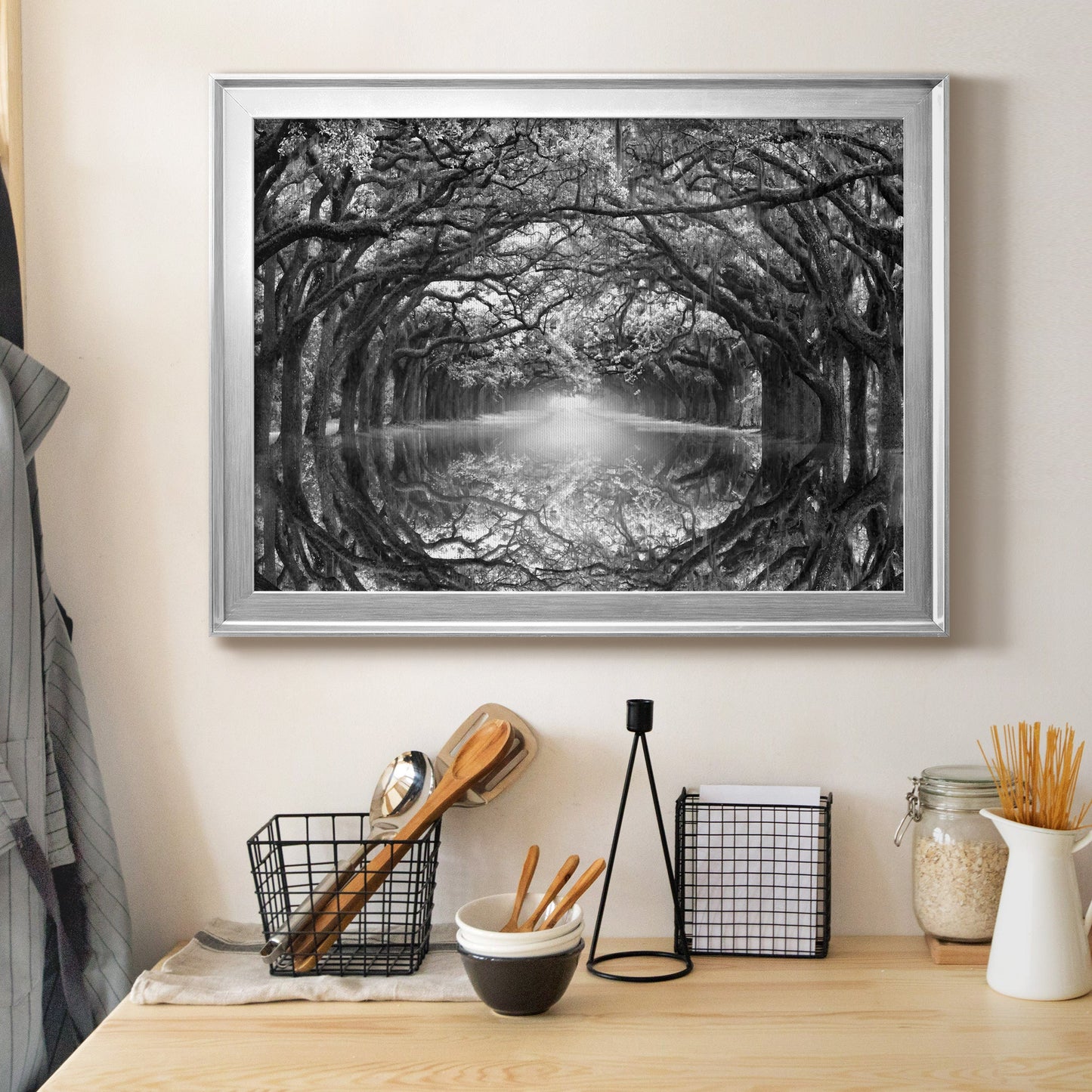 Oak Alley Reflection Premium Classic Framed Canvas - Ready to Hang