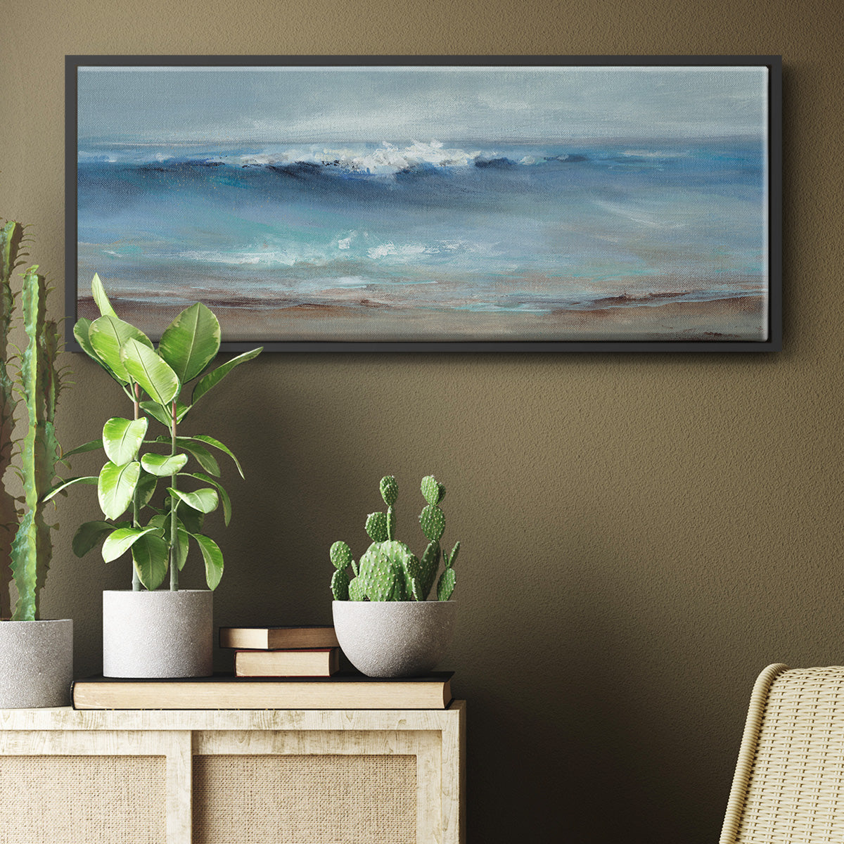 Northeast Wind - Floater Framed Canvas Print