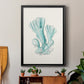 Antique Coastal Coral XI - Modern Framed Canvas Print