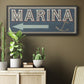 Shoreline Signs II - Floater Framed Canvas Print