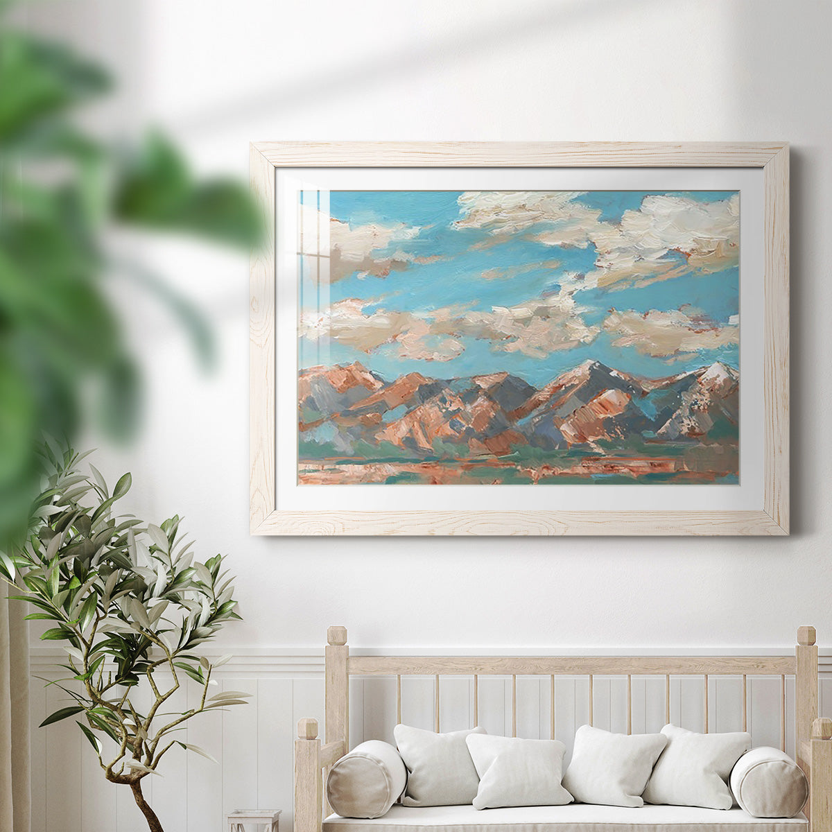 Pastel Western Vista I - Barnwood Framed Art Print