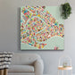 Modern Venice Map - Canvas Art Print