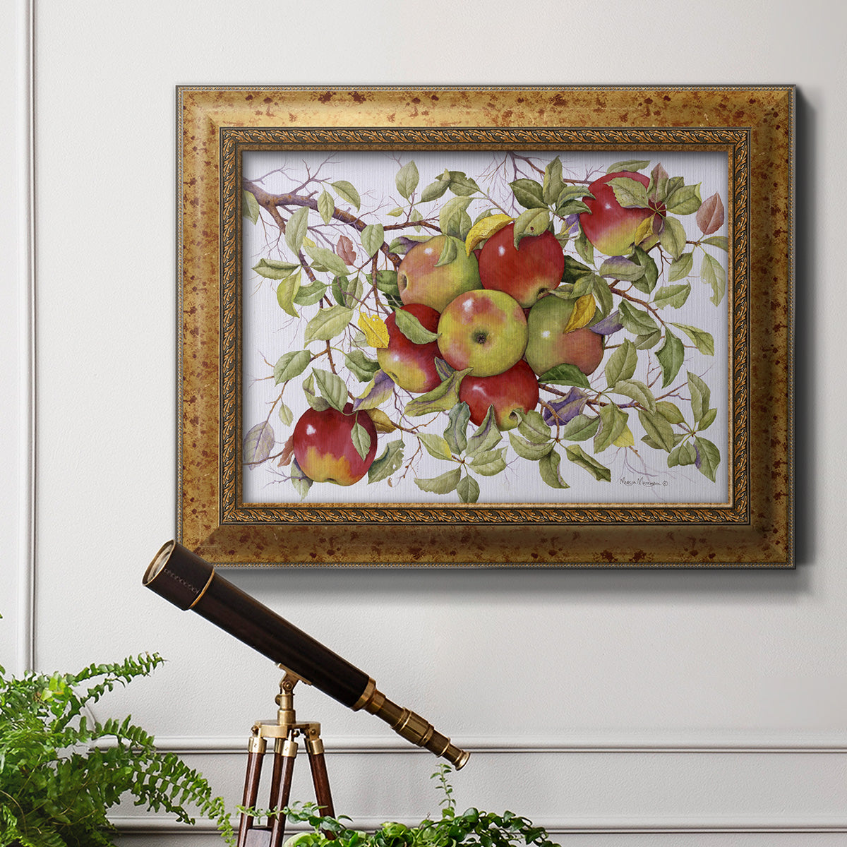 Apples Premium Framed Canvas- Ready to Hang