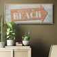 Welcome to the Beach - Floater Framed Canvas Print