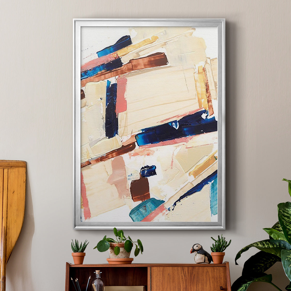 Pivot Point I - Modern Framed Canvas Print