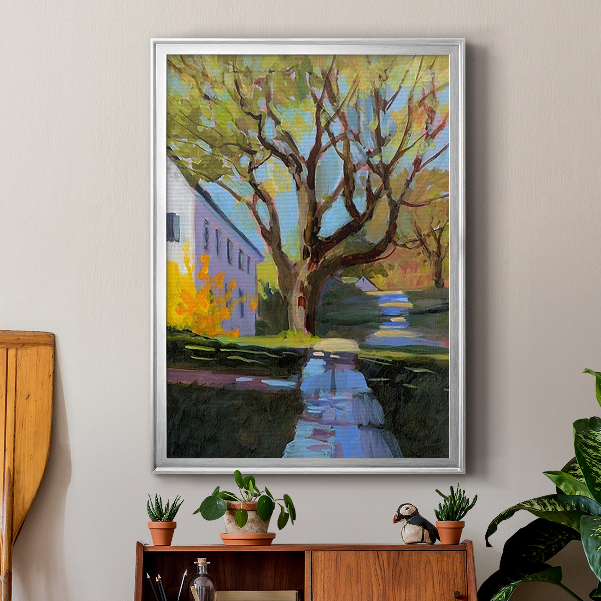 Spring in New England - Modern Framed Canvas Print