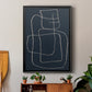 Shapes and Night Sky II - Modern Framed Canvas Print