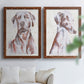 Sitting Dog I - Premium Framed Canvas 2 Piece Set - Ready to Hang