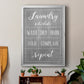 Laundry Schedule - Modern Framed Canvas Print
