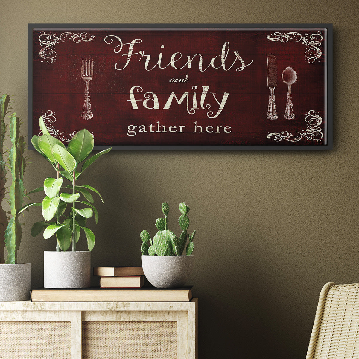 Friends and Family - Floater Framed Canvas Print