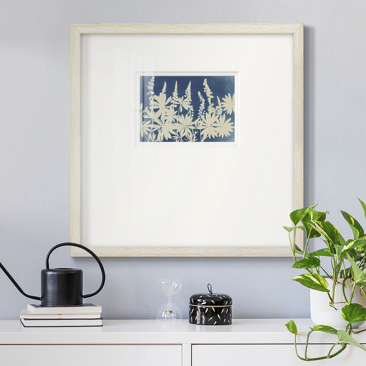 Lovely Lupine Premium Framed Print Double Matboard