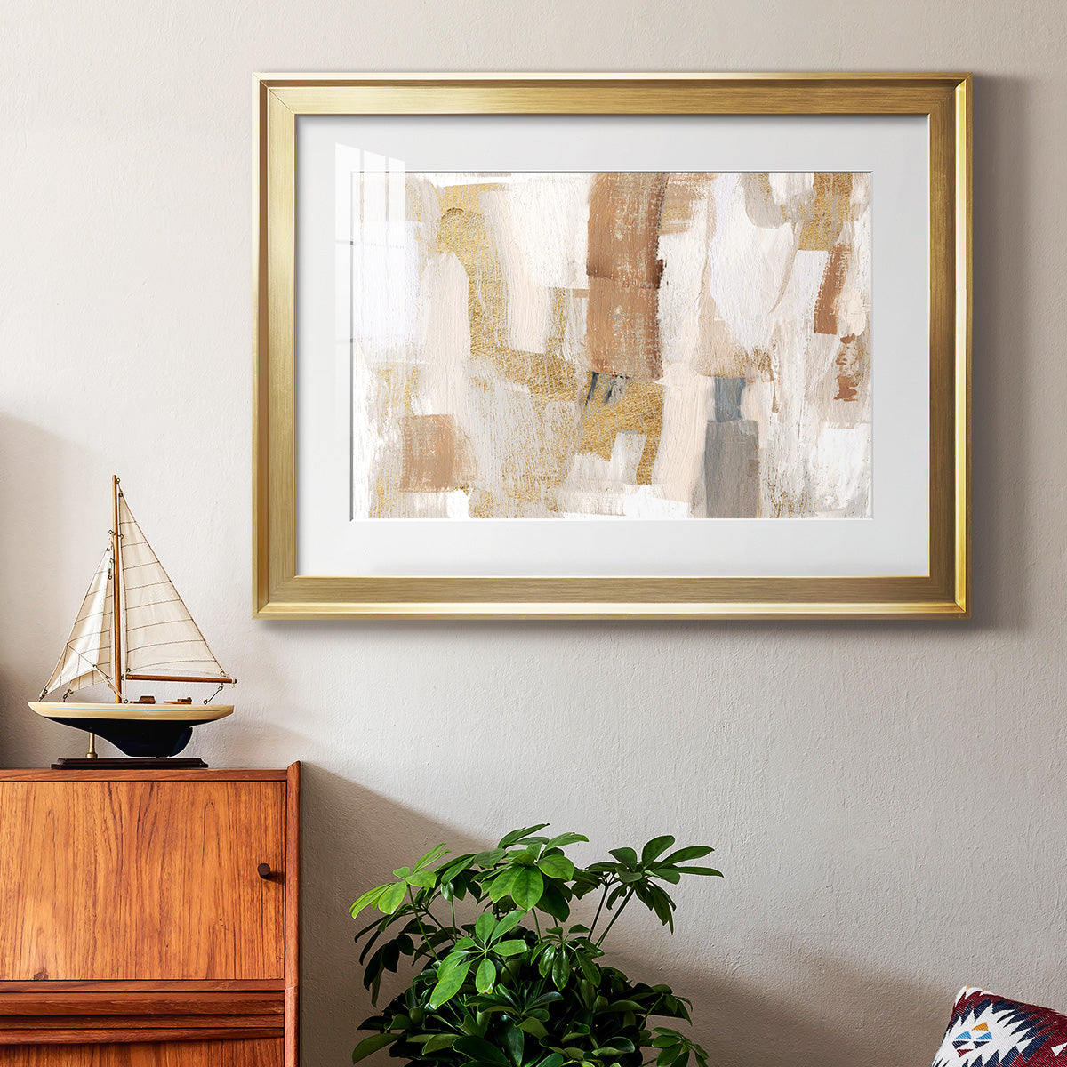 Gold Quartz I Premium Framed Print - Ready to Hang