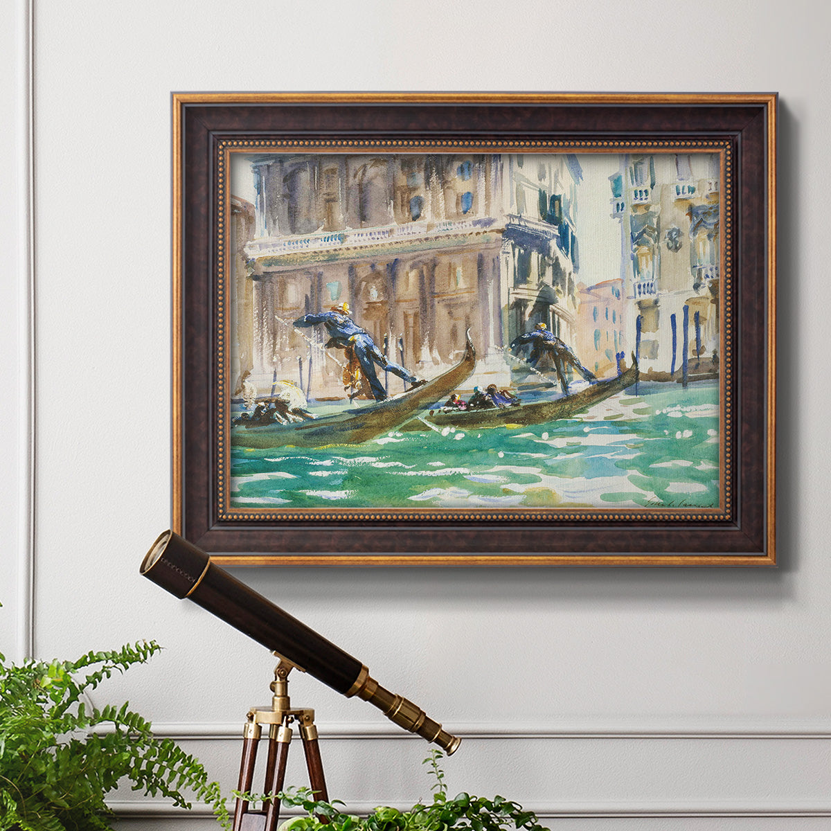 View of Venice, 1906 - Ornate Framed Canvas Print