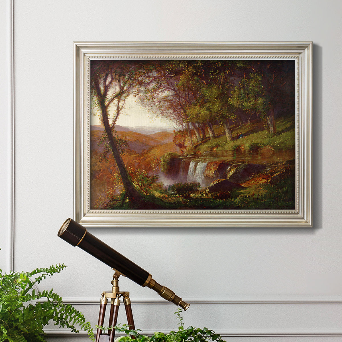 Falling Spring - Ornate Framed Canvas Print